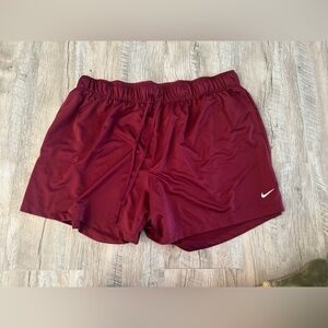 Nike Maroon Women's Shorts